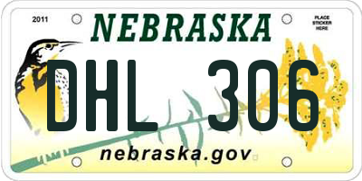 NE license plate DHL306