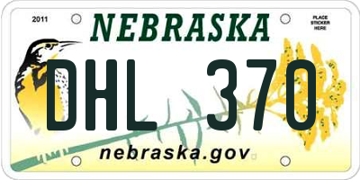NE license plate DHL370