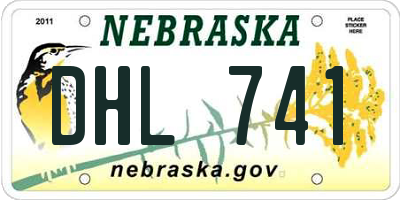 NE license plate DHL741