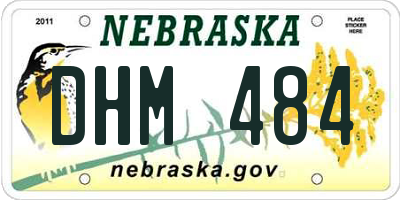 NE license plate DHM484