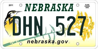 NE license plate DHN527