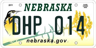 NE license plate DHP014
