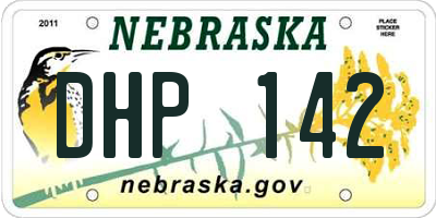 NE license plate DHP142