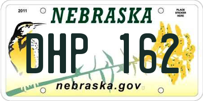 NE license plate DHP162