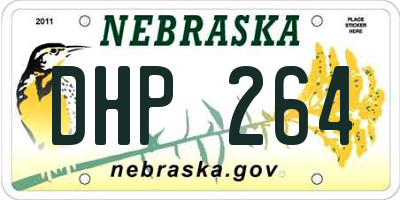 NE license plate DHP264