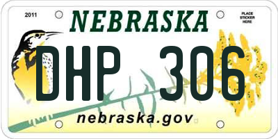 NE license plate DHP306