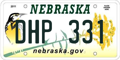 NE license plate DHP331
