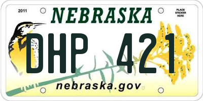 NE license plate DHP421