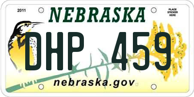 NE license plate DHP459
