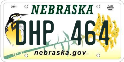 NE license plate DHP464