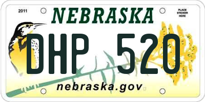 NE license plate DHP520