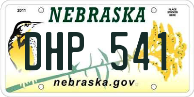NE license plate DHP541