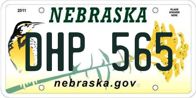 NE license plate DHP565