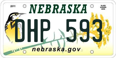 NE license plate DHP593