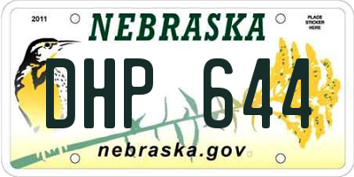 NE license plate DHP644