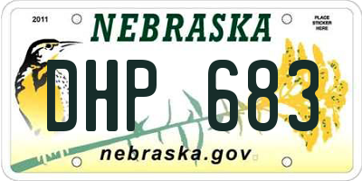 NE license plate DHP683