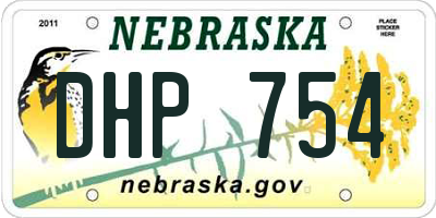 NE license plate DHP754