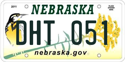 NE license plate DHT051