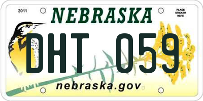 NE license plate DHT059