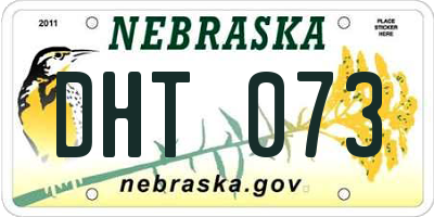 NE license plate DHT073