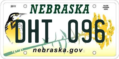 NE license plate DHT096