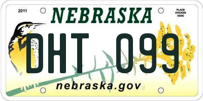 NE license plate DHT099