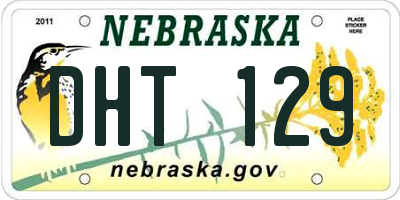 NE license plate DHT129