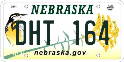 NE license plate DHT164