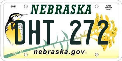 NE license plate DHT272