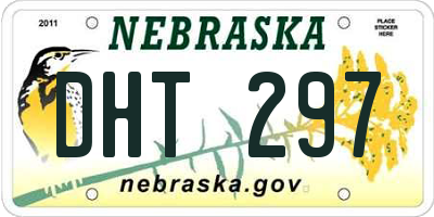 NE license plate DHT297