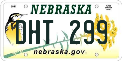 NE license plate DHT299
