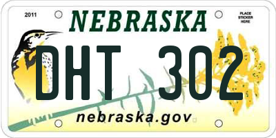 NE license plate DHT302