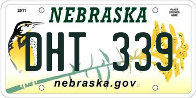 NE license plate DHT339