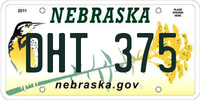 NE license plate DHT375