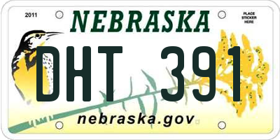 NE license plate DHT391