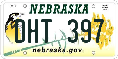 NE license plate DHT397