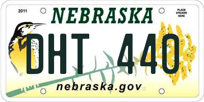 NE license plate DHT440