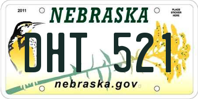 NE license plate DHT521