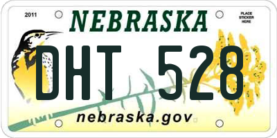 NE license plate DHT528