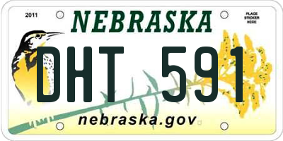 NE license plate DHT591
