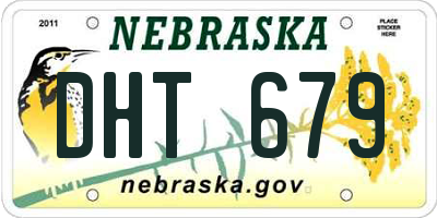 NE license plate DHT679