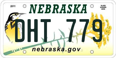 NE license plate DHT779