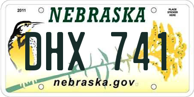 NE license plate DHX741