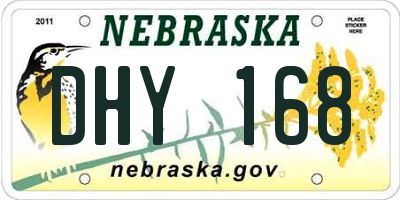 NE license plate DHY168