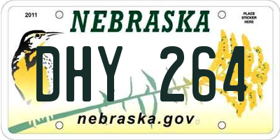 NE license plate DHY264