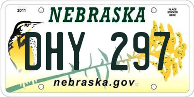 NE license plate DHY297