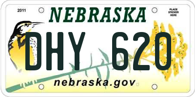 NE license plate DHY620