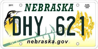 NE license plate DHY621