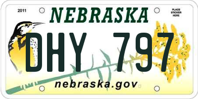 NE license plate DHY797