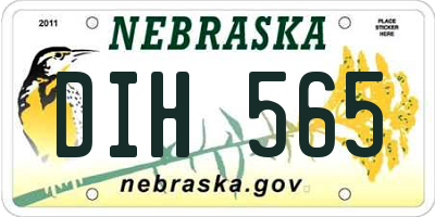 NE license plate DIH565